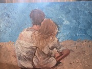 Obraz decupage para zakochanych a4 Walentynki 