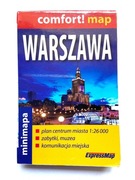 Warszawa Comfort! map 1:26000 mini mapa plan miasta