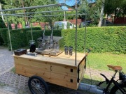 Riksza z kawą, wózek gastronomiczny, mobilna kawa