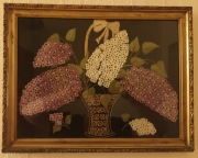 Bez w wazonie, stare rękodzieło, sztuka.