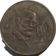 FRANCISCO MADERO - 20 centavos z 1975 roku Meksyk - OBEJRZYJ MOJĄ OFERTĘ