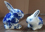 Królik figurka - PARA, ładne figurki królika/zajączka