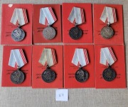Medal ZSRR Medal Weteran pracy /Oryginal 8 szt.