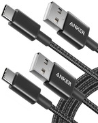 Anker  Kabel USB C do USB A 1,8 m 2 Sztuki Czarny