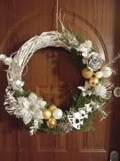 Wianek świąteczny, stroik Bożonarodzeniowy 50cm