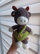 Maskotka Krówka 27 cm Pluszak Przytulanka Pluszowa Zabawka Prezent handmade