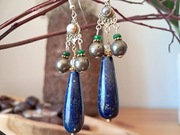 NOWE SREBRO ZŁOTO ORIENTALNE LAPIS SZMARAGDY KRYSZTAŁ PREZENT ŚWIĘTA