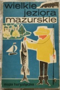 Wielkie Jeziora Mazurskie - mapa turystyczna 1966
