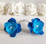 Szpilki do włosów w odcieniach niebieskiego