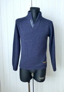 Burton Menswear granatowy ciepły męski sweter S M