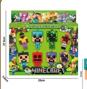 Zestaw figurki zawieszki minecraft  dla chłopca