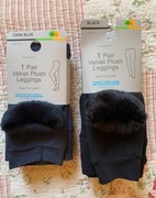 2szt. Leginsy ocieplane z futerkiem r. M/L