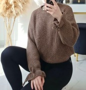 Viralowy damski sweterek kokardki 