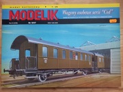 Model Kartonowy Modelik 2007\08 Wagony osobowe serii Cid  