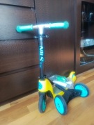 Hulajnoga dla dziecka trójkołowa z możliwością zmiany na dwukołową+ dzwonek