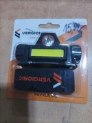 Latarka czołowa LED z magnesem srudlo światła LED zasilanie  micro USB.