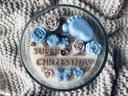 Świeca sojowa ręcznie robiona - personalizowana dekoracyjna - szkło prezent