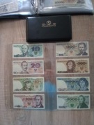 Banknoty PRL 8 szt. STAN 1