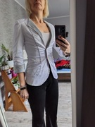 Biała marynarka kobieca rękaw 3/4 36