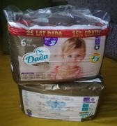 94szt pieluchy Dada 6 extra care -----tylko 50gr/szt