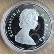 Dolar kanadyjski, srebro, próba 900 Waga 24 gramy