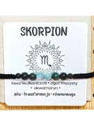 Męska Bransoletka Zodiakalna SKORPION
