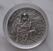 2 srebrne monety 20 zł z 2001 roku - kolędnicy