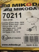 Klocki Mikoda 70211  Audi przód 