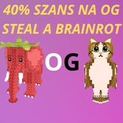 STEAL A BRAINROT | 40% SZANS NA OG | ROBLOX