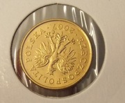 1 gr 2007 r. DESTRUKT... Skrętka, z woreczka. mennicza