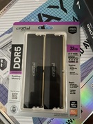 Crucial pro RAM DDR5 32GB(2x16GB) 6000MHz Nowe
