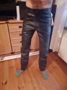 Spodnie skórzane męskie nowe 