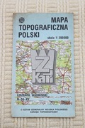 Lidzbark Warmiński i okolice - wojskowa mapa topograficzna 1:200 000 1992