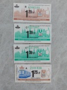 Bilety MPK Kraków Jednorazowy Ulgowy 1,25 zł i 1,35 zł O manipulacyjna
