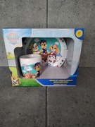 Komplet porcelanowy dwuczęściowy Psi Patrol – talerzyk + kubek 330 ml