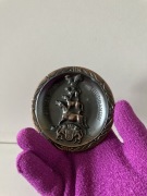 talerz na sciane z miedzi brązu BREMER STADT - MUSIKANTEN bajka braci grimm