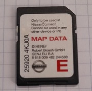 Karta SD MAP DATA Nissan