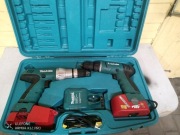 Zestaw Makita 18V – 2 wkrętarki + ładowarka + walizka 