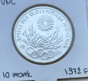 #3821 Niemcy RFN 10 marek 1972 F srebro Olimpiada 