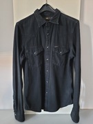 Koszula Lee - Męska, Jeansowa - XS - Slim Fit - Czarna