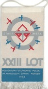 Proporczyk - XXIII LOT im. Franciszka Żwirki 1983