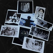 Zestaw 9 naklejek Attack on Titan kolekcjonerskie anime manga laptop tablet