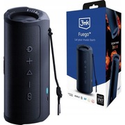 Głośnik bezprzewodowy 3MK Bluetooth 5.3 Fuego 30W IPX7, czarny