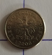 50 groszy 2008 destrukt zapchany stempel