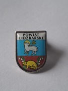 Herb powiat Lidzbarski przypinka pin odznaka wpinka