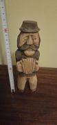 Drewniana Rzeźba Ludowa – Figurka Górala | Rękodzieło Vintage