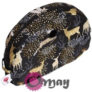 Czarny organizer do Obag MOON LIGHT jelonki złote 2 kieszenie wnętrze OMAY