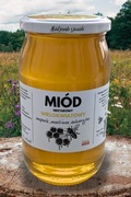 Surowy miód wielokwiatowy czerwcowy z polskiej pasieki 2025