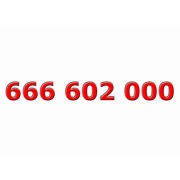 Złoty numer ____ 666 602 000 ____ Platynowy - ViP