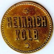 ŻETON PIWNY - HEINRICH KOLB  ŻETON NA PIWO !!!